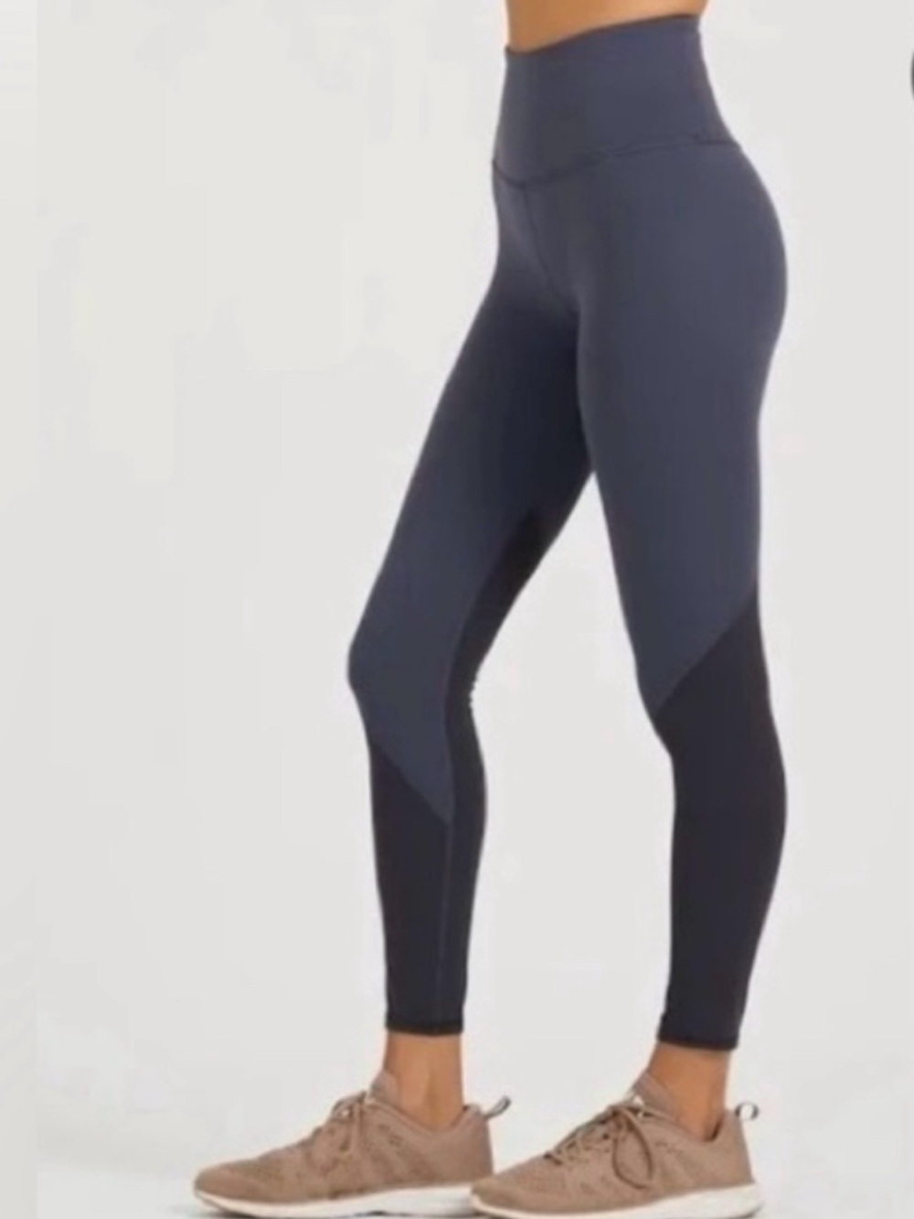 Vuori Colorblock Studio Leggings Blue Gray Light Azure Activewear Women’s Small